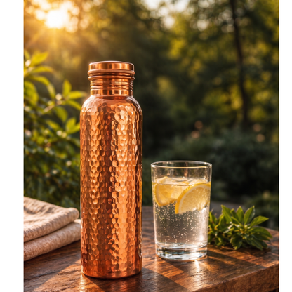 Borraccia in Rame – Dokoze™ | Acqua Purificata Naturalmente, Senza Plastica